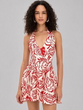 Seven wonders Byrdie dress halter mini dress